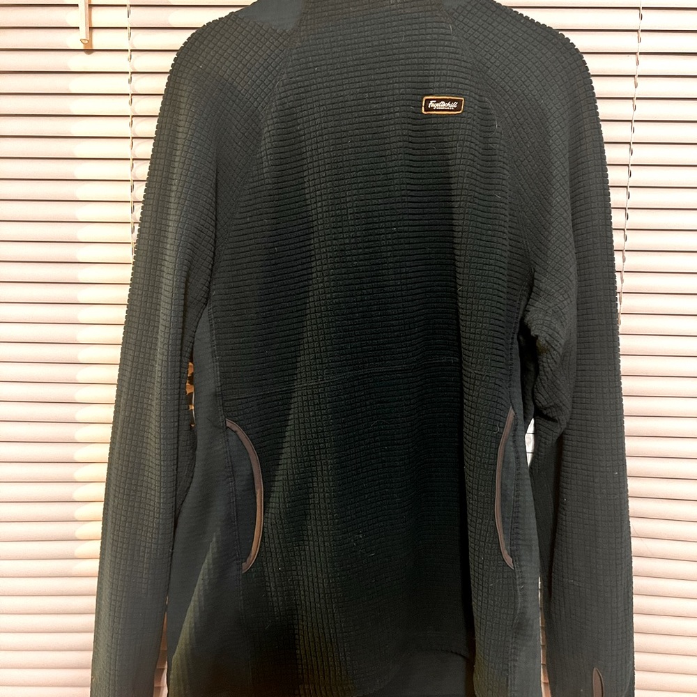 Fayettechill teal Microgrid Hoodie | small